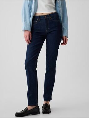 GAP Women's Dark Blue Vintage Slim Mid Rise Jeans
